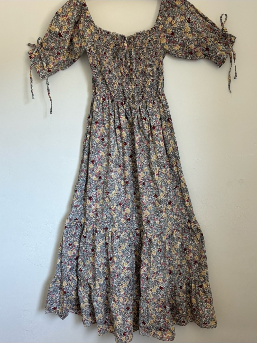 Misslook Floral Smocked maxi Dress